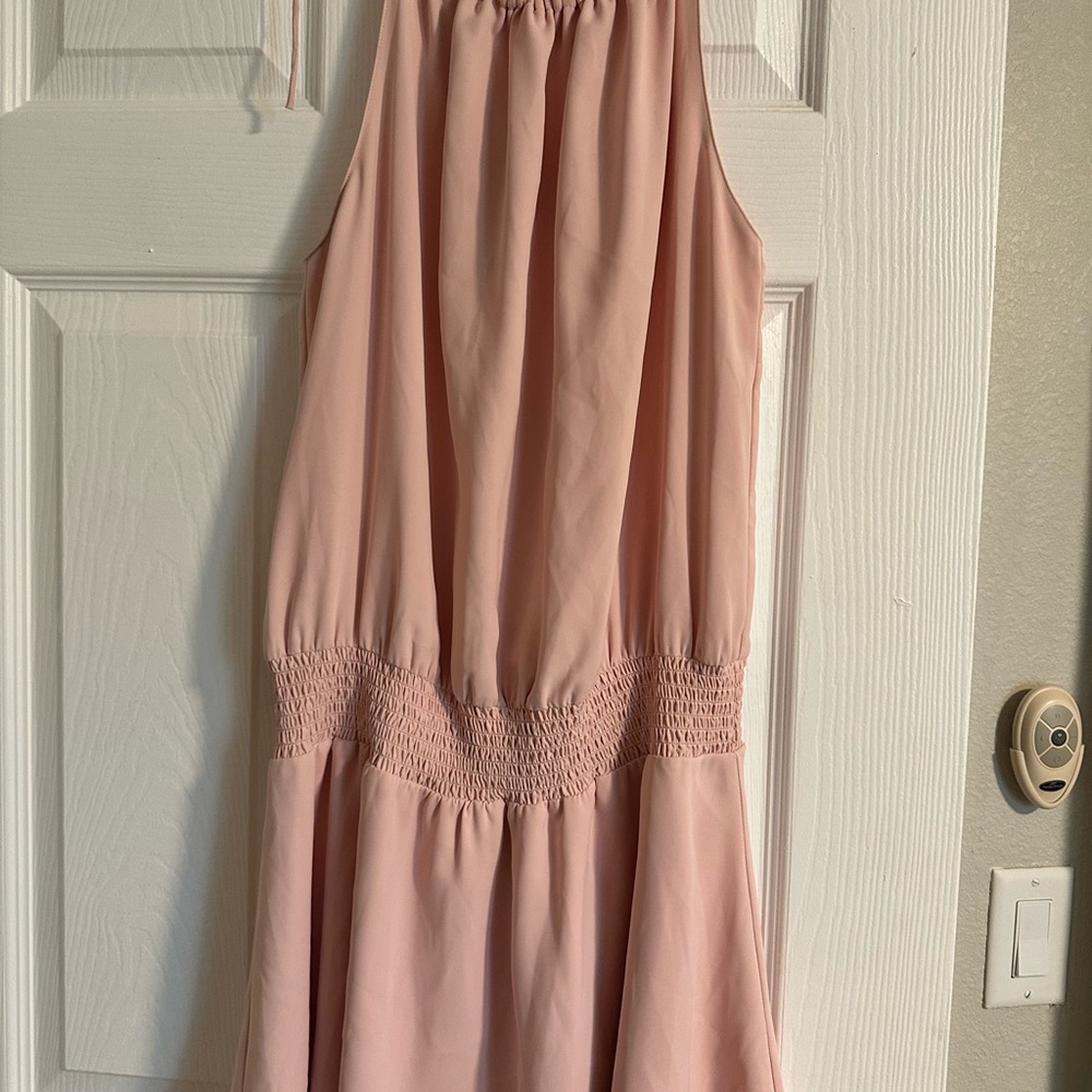 Amanda Uprichard Blush Pink Kids Dress
